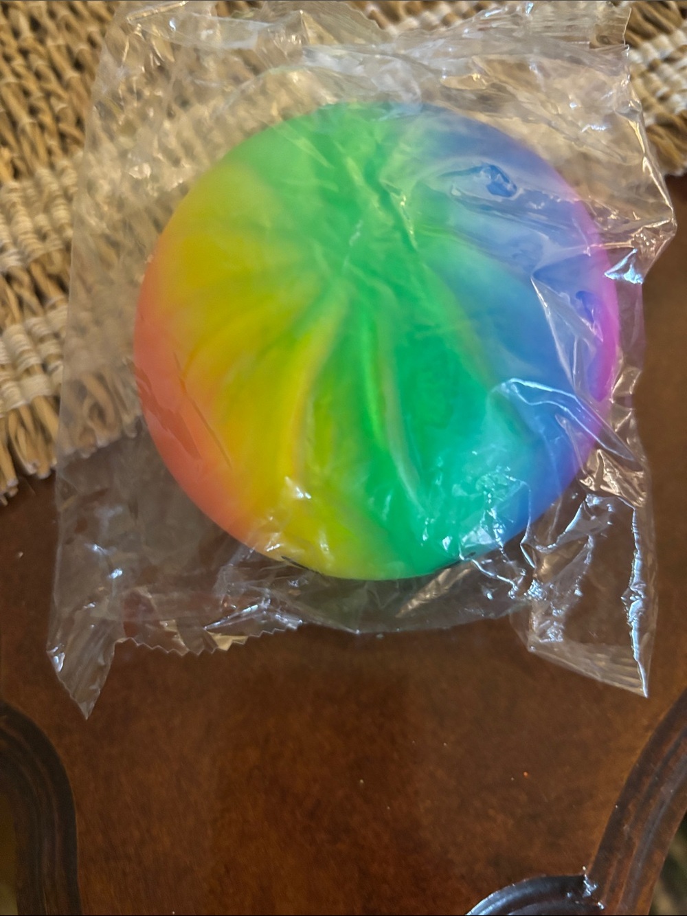 Rainbow Squishy Stress Ball Party Favor - Multicolor